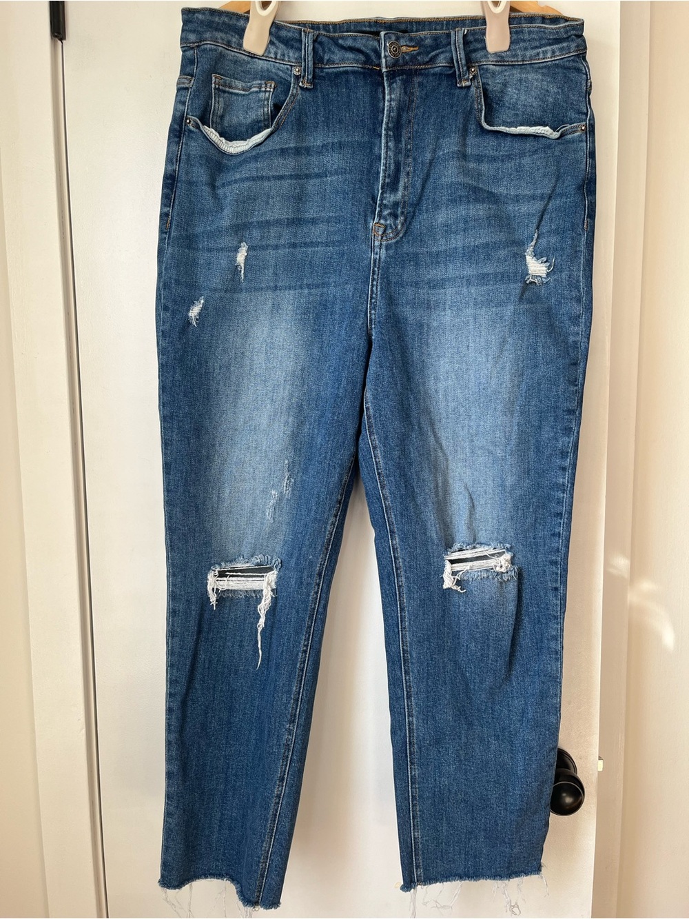 Risen High Rise Relaxed Skinny Jeans 2XL